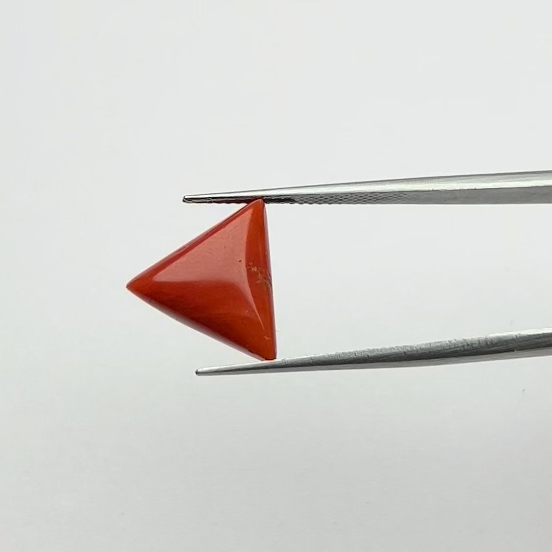 Certified Natural Energized Red Coral Gemstone 7.00 Ratti for Mars Energy, Passion, and Courageous Decision-Making