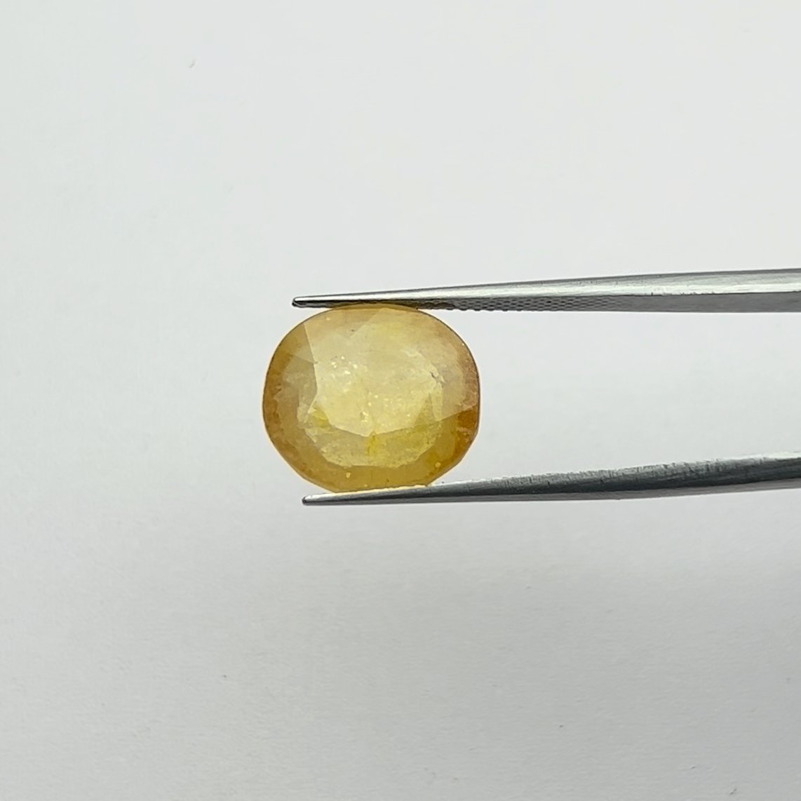 Certified Natural Energized Yellow Sapphire Gemstone 11.00 Ratti for Jupiter Blessings, Wealth, and Spiritual Growth